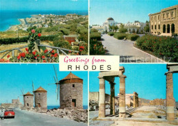 73783442 Rhodes Rhodos Greece Panorama Teilansichten Tuerme Saeulen Ruinen Rhode - Griekenland