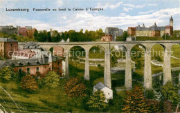 73783416 Luxembourg__Luxemburg Passerelle Au Fond La Caisse D_Epargue - Andere & Zonder Classificatie