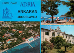 73783316 Ankaran Ancarano Slovenia Hotel Camp Fliegeraufnahme Strand  - Slovénie