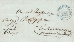 Vollständiger Vorphilabrief - 1844 - Von Ludwigsburg Nach Unterschlechtbach - Precursores