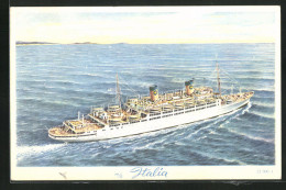 AK Home Lines Passagierschiff Italia  - Steamers