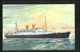Künstler-AK Nordd. Lloyd Passagierschiff Berlin  - Steamers