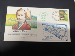 28-4-2024 (3 Z 19) Australia FDC - 1980 - Captain Charles Sturt (2 Covers - Goolwa + Wagga Wagga) - Primo Giorno D'emissione (FDC)