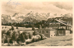 73782913 Sonthofen Oberallgaeu Moorbad-Pension Sonnenalp Aussenansicht Kuenstler - Sonthofen