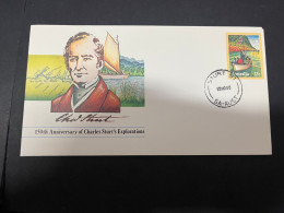 28-4-2024 (3 Z 19) Australia FDC - 1980 - Captain Charles Sturt (2 Covers - Sturt & Sturt South) - Sobre Primer Día (FDC)