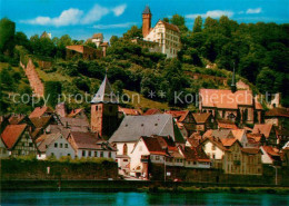 73782804 Hirschhorn Neckar Ortspartie Mit Burg Hirschhorn Neckar - Sonstige & Ohne Zuordnung