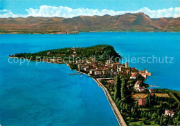 73782784 Sirmione Lago Di Garda Veduta Aerea Della Penisola Sirmione Lago Di Gar - Andere & Zonder Classificatie