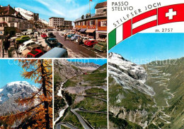 73782777 Stilfserjoch Passo Dello Stelvio Ortspartie Panorama Serpentinen  - Andere & Zonder Classificatie