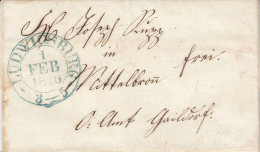 Vollständiger Vorphilabrief - 1846 - Von Ludwigsburg Nach Waldbronn - Prephilately