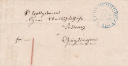 Vollständiger Vorphilabrief - 1847 - Von Ludwigsburg Nach Züglingen - Prephilately