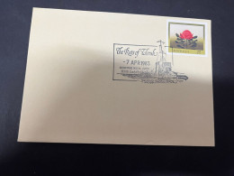 28-4-2024 (3 Z 19) Australia FDC - 1983 - The Rats Of Tobruk  (WWI Military Battle) HMS Ladybird P/m - Ersttagsbelege (FDC)