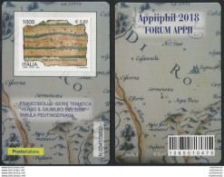 2018 Italia Tessera Filatelica Appiiphil Cat. Unif N. 61 - Altri & Non Classificati