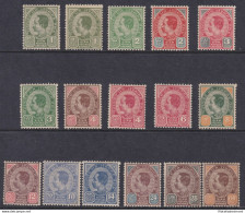 1899/1904 Thailand - Tailandia - King Rama V , SG 67/81 Set Of 16  MLH/* - Thailand