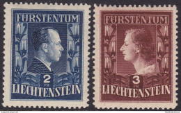 1951 Liechtenstein, N° 266/267 Serie Di 2 Valori MNH/** - Other & Unclassified