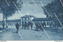 Az571 Cartolina Benevento Citta' Stazione Ferroviaria Piega Al Retro - Benevento