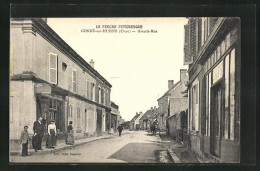 CPA Conde-sur-Huisne, Grande Rue, Cafe Petibon  - Other & Unclassified