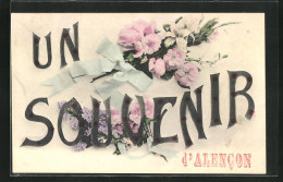 CPA Alencon, Un Souvenir, Des Fleurs  - Alencon