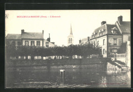 CPA Moulins-la-Marche, L`Abreuvoir  - Moulins La Marche