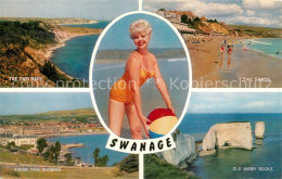 73573210 Swanage Purbeck Two Bays The Downs The Sands Old Harry Rocks Badenixe S - Andere & Zonder Classificatie