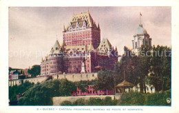 73571005 Quebec Chateau Frontenac Bureau De Poste Et Remparts Quebec - Non Classés