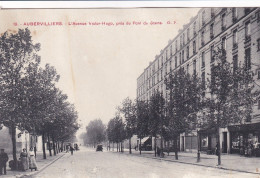 Aubervilliers (93 Seine Saint Denis) L'Avenue Victor Hugo Près Du Pont De Stains - édit. GF N° 19 Circulée 1915 - Aubervilliers