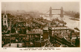 73508360 London The Tower Of London Tower Bridge And The Thames - Andere & Zonder Classificatie