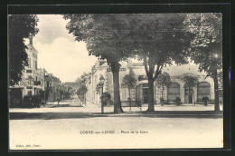 CPA Cosne-sur-Loire, Place De La Gare  - Cosne Cours Sur Loire