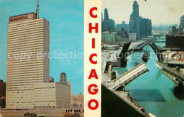 73508230 Chicago_Illinois Prudential Building And Chicago River Bridges - Other & Unclassified