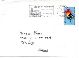 77798 - Frankreich - 1992 - 3,40F Tautavel-Mensch EF A Bf CASTELNAUDARY - ... -> TALLINN (Estland) - Prehistoria