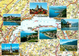 12768094 Lac Leman Genfersee Lausanne Montreux Vevey Nyon Chateau Chillon Thonon - Andere & Zonder Classificatie