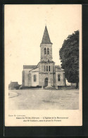 CPA Caux-la-Ville, L'Eglise Et Le Monument Des 80 Soldats, Morts Pour La France  - Autres & Non Classés