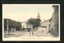 CPA Bourg-de-Thizy, Place Gonard  - Thizy