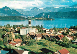 12765210 Meggen Pius Kirche Mit Vierwaldstaettersee Und Alpen Meggen - Other & Unclassified