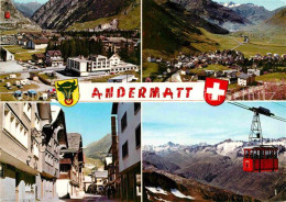 12764220 Andermatt Fliegeraufnahmen Seilbahn Ortspartie Andermatt - Altri & Non Classificati