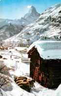 12762698 Zermatt VS Winterpanorama Mit Matterhorn Walliser Alpen Zermatt - Andere & Zonder Classificatie