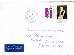 77807 - Frankreich - 1992 - 3,40F D'Angouleme MiF A LpBf GRANDVILLARS -> DHAKA (Bangladesh) - Cartas & Documentos