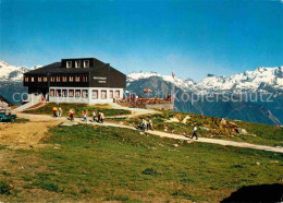 12755258 Fiesch Kuehboden Bergrestaurant Eggishorn Berwandern Alpenpanorama Fies - Andere & Zonder Classificatie