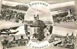 12754371 Lausanne VD Vues Generales Alpes Tour Bel Air Et Le Jura Chateau Cathed - Altri & Non Classificati