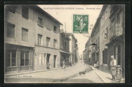 CPA Saint-Symphorien-d`Ozon, Grande Rue  - Sonstige & Ohne Zuordnung