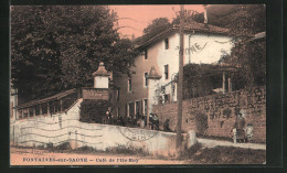CPA Fontaines-sur-Saone, Café De L`Ile Roy  - Sonstige & Ohne Zuordnung