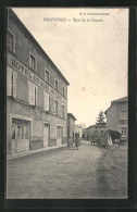 CPA Propières, Rue De La Clayette  - Other & Unclassified