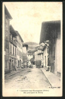 CPA Lamure-sur-Azergues (Rhône), Rue Principale Du Bourg  - Lamure Sur Azergues