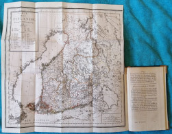 Finlande Finland Heligoland : Antique Book  Malte Brun With Two Maps (1808) - Carte Geographique