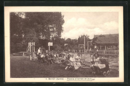 CPA Mayet, Piscine Et Terrain De Jeux  - Mayet