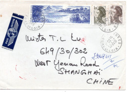 77810 - Frankreich - 1989 - 4,00F La Brenne MiF A LpBf JOVES -> SHANGHAI (China) - Storia Postale