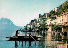 12741153 Gandria Lago Di Lugano Boot Haeuserpartie Am Luganersee Gandria - Autres & Non Classés