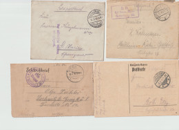 10 Feldpost Covers/cards From World War 1. Postal Weight Approx 99 Gramms. Please Read Sales Conditions - Militaria