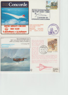 10 Concorde Covers, First Flights And Other Cover With Concorde Theme. Postal Weight Approx 120 Gramms. Please - Concorde