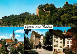 12738980 Baden AG Burgruine Altstadt Tor Kirche Baden - Sonstige & Ohne Zuordnung