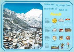 12738978 Fiesch Am Eggishorn Winterpanorama Berner Alpen Fiesch - Andere & Zonder Classificatie